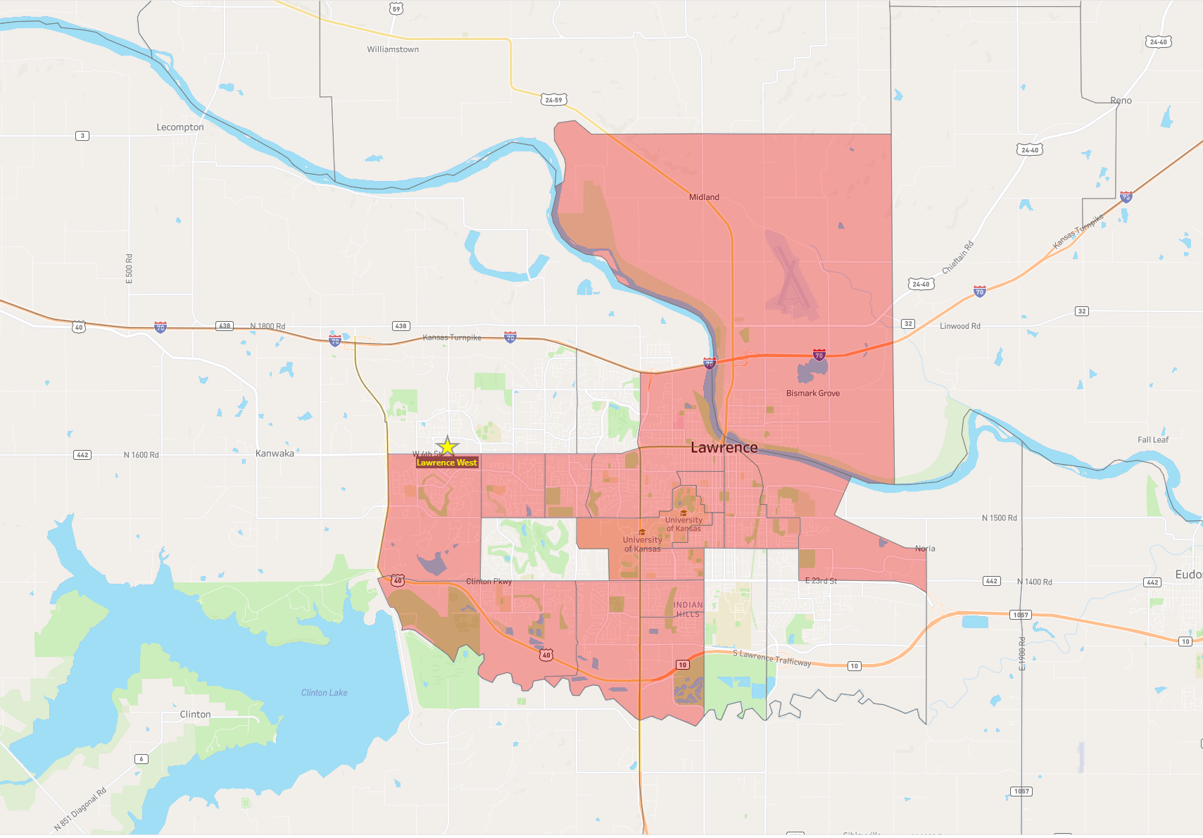 Lawrence map